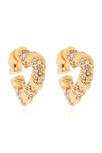 Lanvin Heart Shape Earrings In Gold