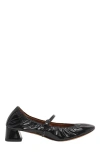 Lanvin Heeled Mary Jane In Glossy Leather In Black