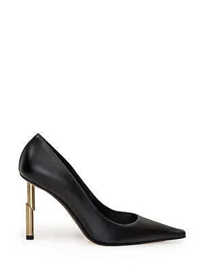 Pre-owned Lanvin Helled Shoe Sequence Pump 36 It In Black