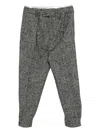 Lanvin Herringbone Elastic-cuff Trousers In Gray