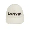 LANVIN LANVIN HERRINGBONE MOTIF CAP