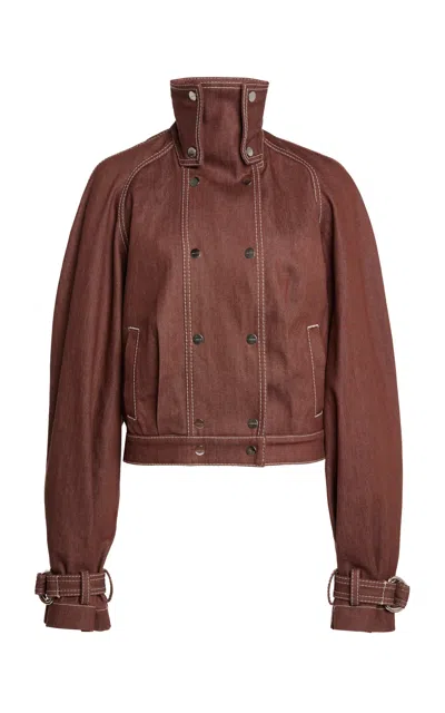 Lanvin High-neck Denim Jacket