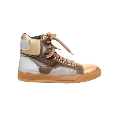 Pre-owned Lanvin High Top Sneakers - '10s In Brown