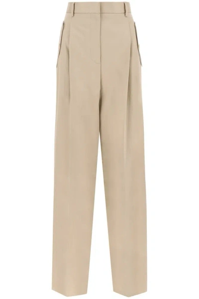 Lanvin Flared Chino Pants In Beige