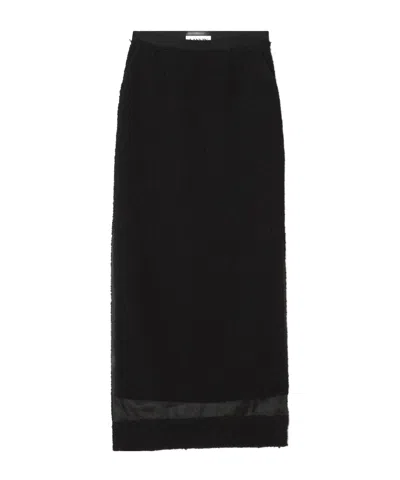 Lanvin High-waisted Skirt In Black