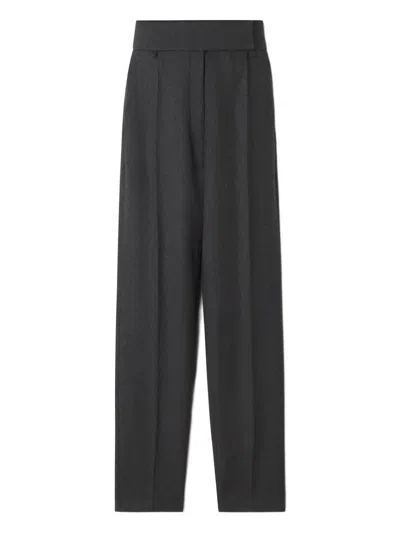 Lanvin High-waisted Tailored Trousers In Black