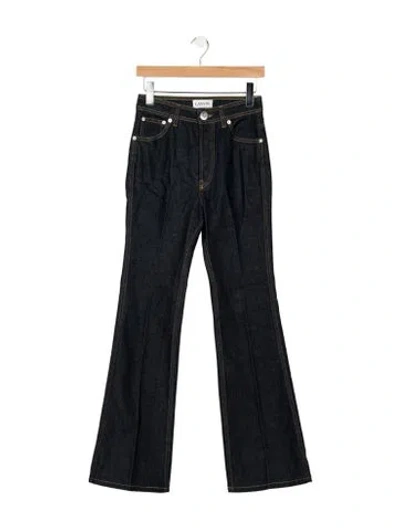 Pre-owned Lanvin High-rise Flared Jeans In Blue