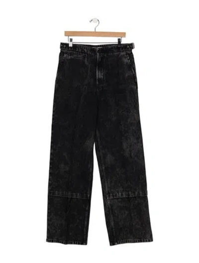 Pre-owned Lanvin High-rise Wide Leg Jeans W/ Tags In Black