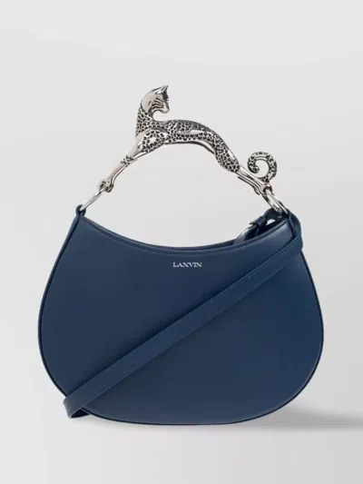 Lanvin Hobo Bag Cat Handle In Blue