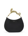 Lanvin 'cat Hobo' Bag In Calf Leather With Shoulder Strap In Black