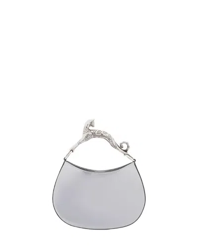 Lanvin Hobo Cat Bag Pm In Silver
