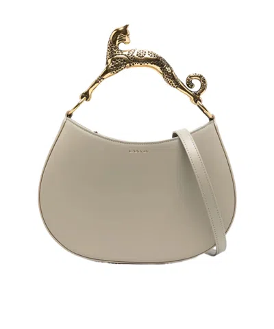 LANVIN LANVIN EMBELLISHED HANDLE ZIPPED TOTE BAG