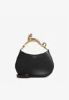 Lanvin Embellished-handle Hobo Bag In Black