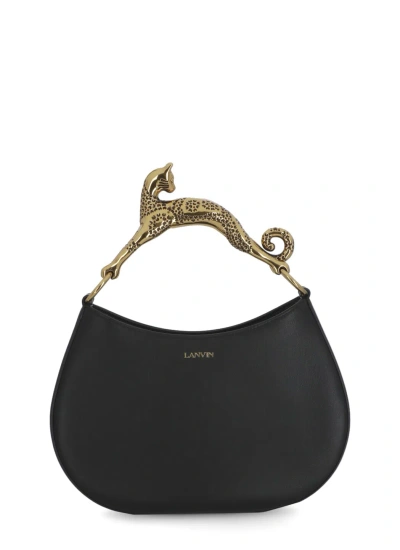 Lanvin Hobo Chat Tote Bag In Black