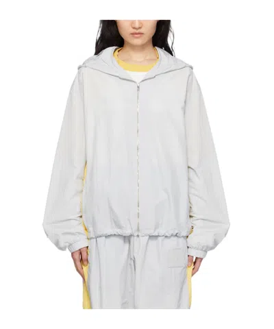 Lanvin Hooded Casual Jacket In White