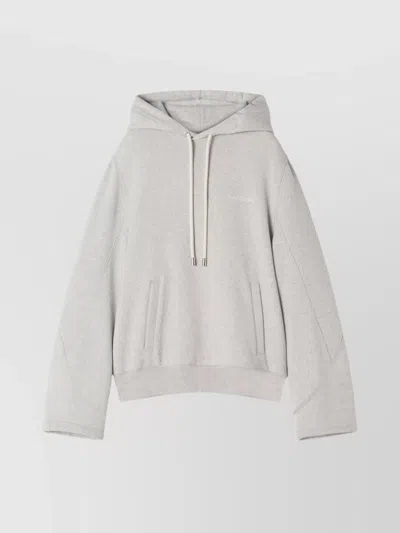 LANVIN HOODED SWEATER DRAWSTRING FRONT POCKETS