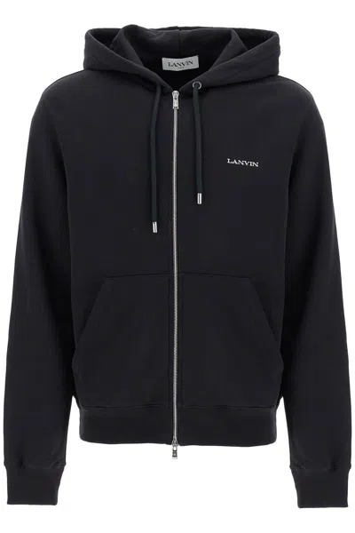 LANVIN LANVIN HOODED SWEATSHIRT WITH ZIPPER MEN