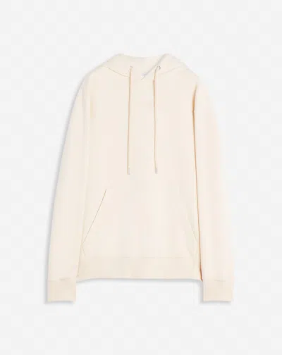 Lanvin Hoodie Ample Broderie Florale Pour Homme In White