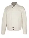 Lanvin Ice Color Cotton Blouson Jacket In Off White