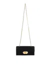 Lanvin Black Solid Clutch In Black