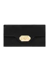 Lanvin Black Solid Clutch In Black