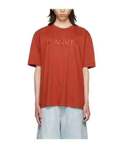 Lanvin Item O-neck Short-sleeved T-shirt In Brown