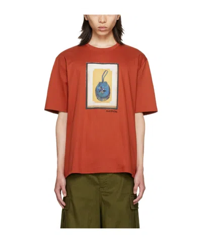 Lanvin Item O-neck Short-sleeved T-shirt In Brown