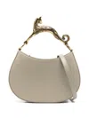 LANVIN LANVIN IVORY CALFSKIN HANDBAG WITH CAT-SHAPED HANDLE