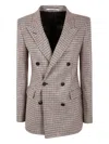 Tagliatore Double-breasted Jacket Back Vent In Multi