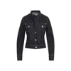 Lanvin Ascot Collar Denim Jacket In Blue
