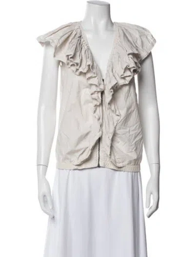 Pre-owned Lanvin Jacket In Neutral