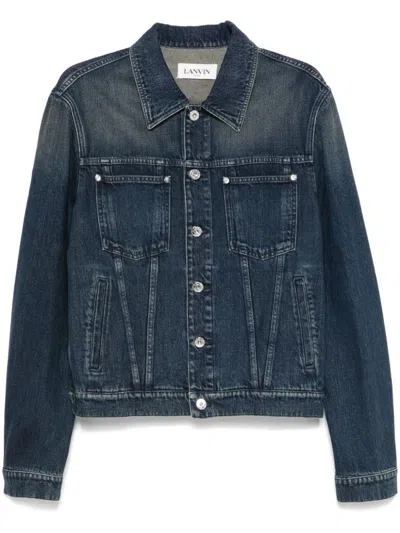 Lanvin Jacket With Patch In Blue