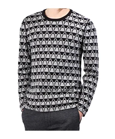 Lanvin Jacquard Crewneck Sweater In Multi