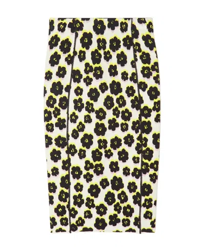 Lanvin Jacquard Mid-length Skirt In Black