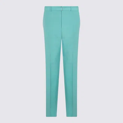 Lanvin Jade Wool And Mohair Pants In Green