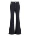 Lanvin Wide Leg Denim Trousers In Blue