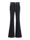 Lanvin Wide Leg Denim Trousers In Black