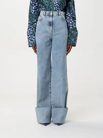 LANVIN JEANS LANVIN WOMAN COLOR BLUE,G78511009