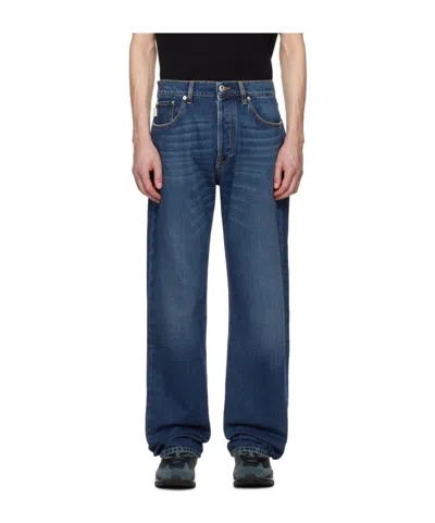 Lanvin Jeans With Belt Loops In Blue