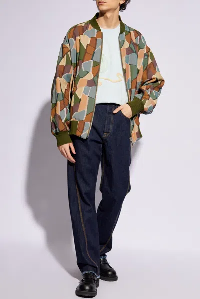 Lanvin Jeans With Twisted Seams In Navy Blue