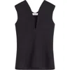 Lanvin Jersey Top With A Plunging Neckline
