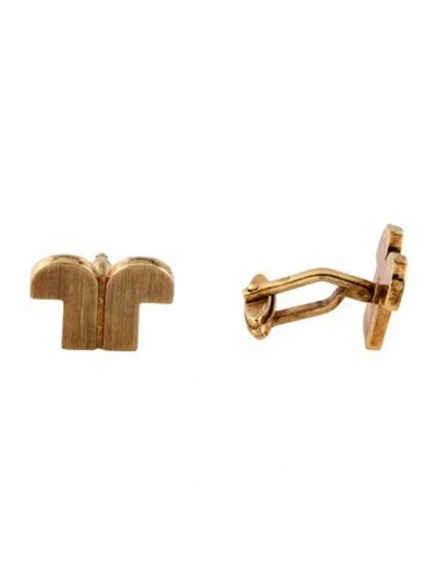 Pre-owned Lanvin 'jl' Cufflinks In Multicolor