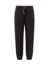 Lanvin Drawstring Cuffed Track Pants In Black