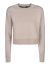 Lanvin Sand Wool Blend Sweater In Black