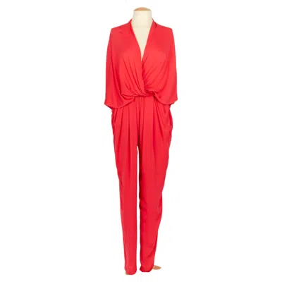 Pre-owned Lanvin Jumpsuit Summer 2014 In Red