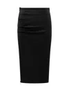 Lanvin Jupe Crayon Skirt In Black