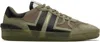 Lanvin Khaki Clay Mesh Sneakers In Vert De Gris414