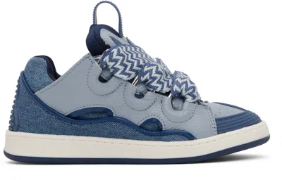 Lanvin Kids Blue Lace-up Sneakers