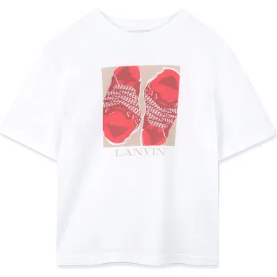 Lanvin Kids Curb Graphic T-shirt In White