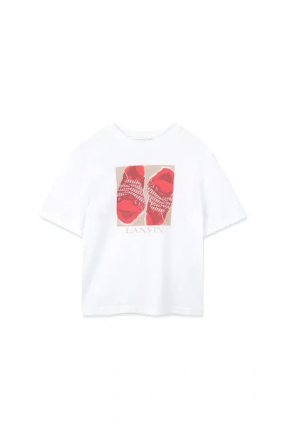 Lanvin Kids Curb Graphic T-shirt In White